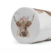 Laundry Basket Pink Floral Highland Cow Collapsible Laundry Hamper with