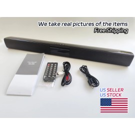Wireless Surround Sound Bar 4 Speaker System BT Subwoofer TV Home Theater Remote