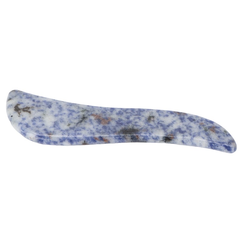 Portable Gua Sha Board Blue Jade Stone Facial Gua Sha