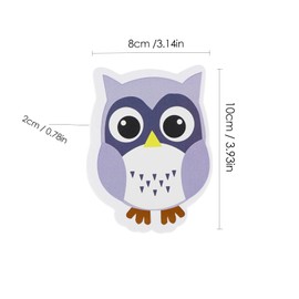 SHIDOW Magnetic Owl Whiteboard, Cute Owl Eraser, Animal Shaped Dry Erase, Chalkboard Erasers with Felt for Classroom Office Home(1Set)