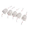 Kisangel 2sets Stainless Steel Lure Cage Bait Trap Fishing Trap