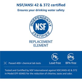 Maxblue MDJ64844601 NSF Certified Refrigerator Water Filter, Replacement for LG® LT1000P®, LT1000PC, LT1000PCS, MDJ64844601, ADQ747935, ADQ74793501, ADQ74793502, Kenmore 469980, 9980, Pack of 3