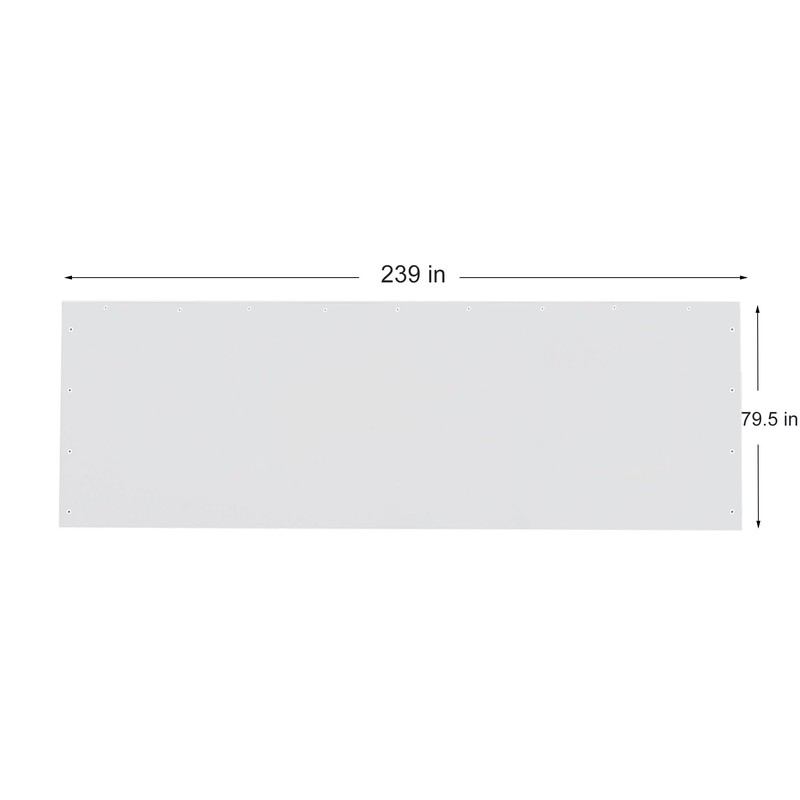 Rutile 10x20 Carport Replacement Sidewall, 180G PE Waterproof & UV