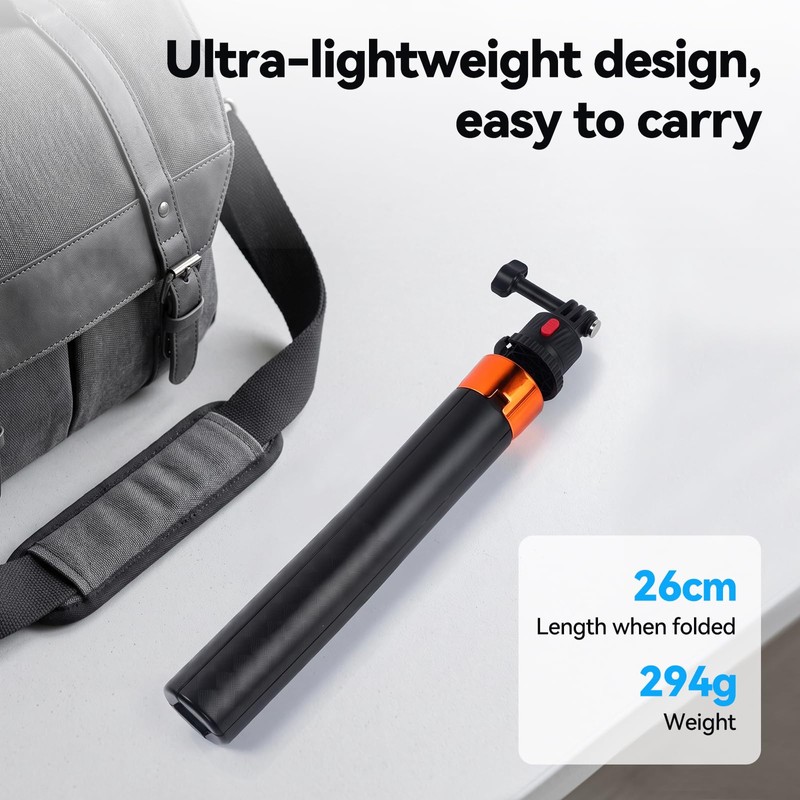 UTEBIT 59'' Telescopic Selfie Stick with Tripod, Enhanced 4-Leg Steady