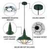 SESIMENT Green Farmhouse Pendant Light, 3 Packs 10.5 inch, Modern
