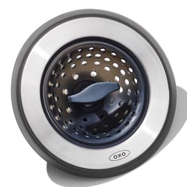 OXO 13259500 Coladera/Tapón Tarja Acero/Silicón, 18 cm