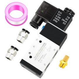 TAILONZ PNEUMATIC 3/8"NPT Solenoid Valve 3V310-10 DC12V Single Coil Pilot-Operated Electric 2 Position 3 Way Connection Type(Junction Box)