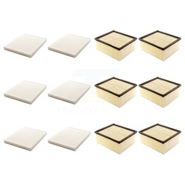 PUR 6x Air + 6x Cabin Filter (12 Total) Kit Replacement For Ram 2500 3500 4500 5500 KFL-102753