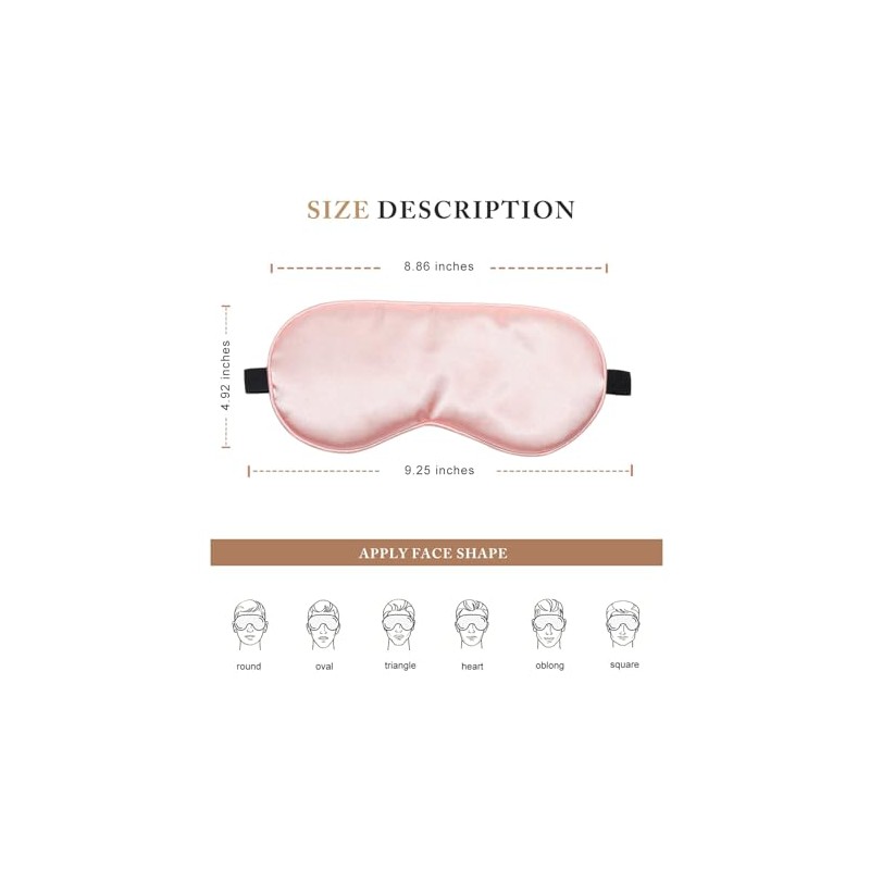 Antifaz para Dormir de 3 Piezas, Mascarilla para dormir, Anti-Luz