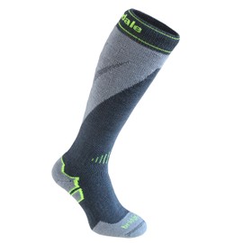 Bridgedale Men's Beginners Mountain Ski Socks - Gunmetal/Stone, Size UK 9 - 11.5