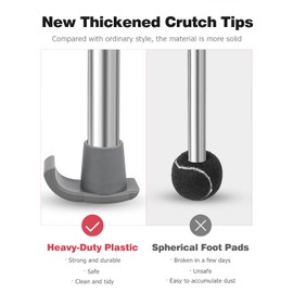 Walker Glides, Walker Ski Glides, 2-Pack Universal Heavy Duty Skis for Walkers Replacement Glide Caps Accessories for Folding Walker