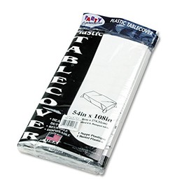 TBL549WH - Table Set Rectangular Plastic Table Cover
