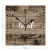 Zyadsinoudor PVC Clock Loved Hanging Wall Clock Inspirational Christian Quote