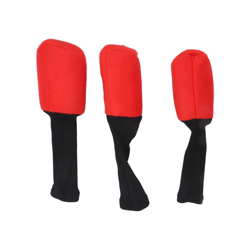 3pcs Durable Head Golf Cover Headcover Clubs Cover Protector for