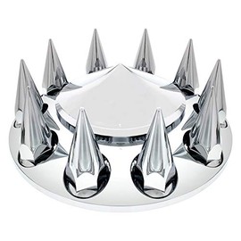 United Pacific 33 mm Thread-On Pointed Front Axle Cover Set - Spike Nut Cover
