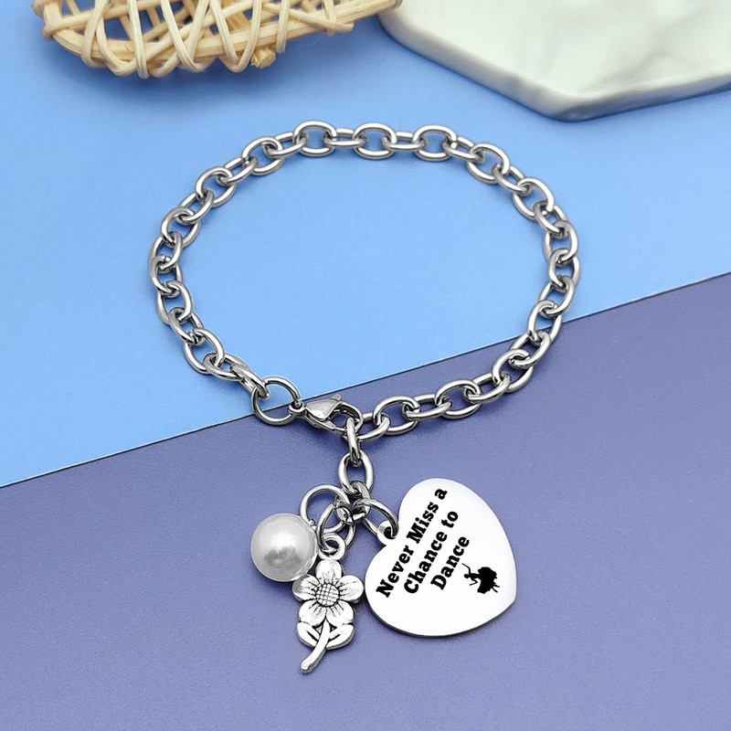 DlaeKua Dance Teacher Gifts Dance Bracelet for Dance Lovers Gifts