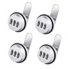Tidorlou 4 Pack Combination Cabinet Lock, Password Coded Cabinet Lock,Combination