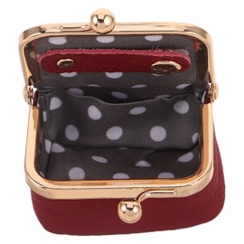 UPKOCH Mini Joyero de Viaje para Mujer con Cierre de Beso Seguro, Compartimentos Versátiles de Piel Genuina y Diseño Vintage Elegante para Guardar Ani