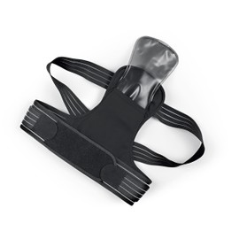 MAXXMEE Back Corrector with Gel Pad | To Improve & Support Posture | With Integrated Gel Pad for Cooling or Warming | Adjustable Straps for Individual Adjustment [S/M]