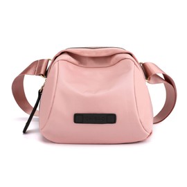 PORRASSO Women Crossbody Bag Casual Shoulder Bag Girl Lightweight Waist Pack for Work Travel Shopping Hiking Sport Pink