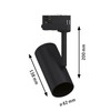 Paulmann ProRail3 95408 Rail System Rail Spotlight Apol E27 Max.