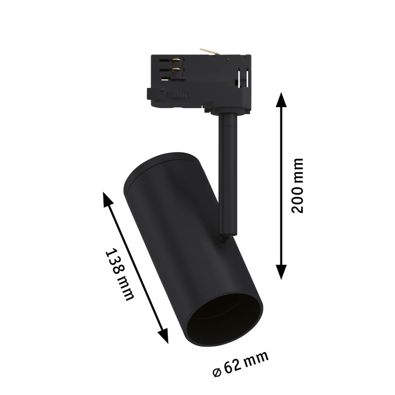 Paulmann ProRail3 95408 Rail System Rail Spotlight Apol E27 Max.