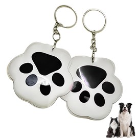 Pet Hair Keepsake Keychain – 2PCS Clear Resin Fur Holder for Dog & Cat, Memorial Gift for Pet Loss or Daily Fur Collection