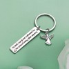JIUSHUN Guardian Angel Keychains Guardian Angel Prayer Gift Protective Keychain