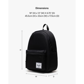 Herschel Supply Co. Herschel Classic XL Backpack, Black, One Size
