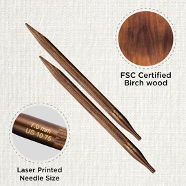 KnitPro K31231 Circular Knitting Needles Wood Assorted 7 mm