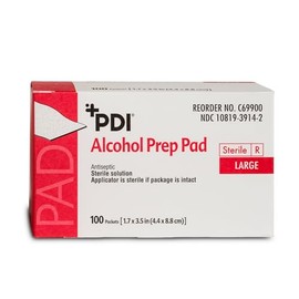 Almohadillas de preparación para alcohol, almohadilla grande de alta calidad de 1.7 x 3.5 pulgadas, antiséptico estéril, almohadilla de preparación pa