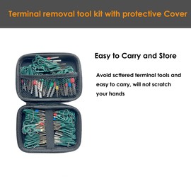 Maerd Terminal Removal Tool Kit, 190 Pieces Strong Durable Depinning Tool Electrical Connector Pin Removal Tool Kit, Wire Pin Terminal Removal Tool for Automotive Car Electrical Devices Connector …