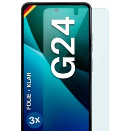 moex FlexProtect Screen Protector Compatible with Motorola Moto G24 Screen Protector Only 0.2 mm Thin HD Ultra Clear and Extra Scratch-Resistant - Pack of 3
