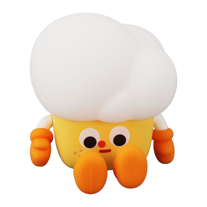 Cute Popcorn Night Light Silicone Nursery Night Light 3 Levels
