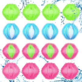 CIGAA 16 Stücke Tierhaarentferner Waschmaschine, Effektiver Fusselball und Fusselfänger,Haarfänger Flusensiebe,Praktisches Zubehör für die Wäschepflege- Waschmaschinenzubehörr