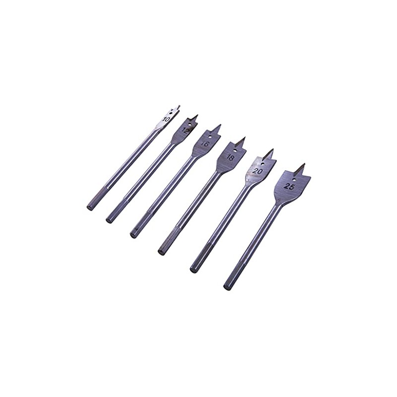 Amtech F1400 6 Piece Metric Flat Wood bit Set
