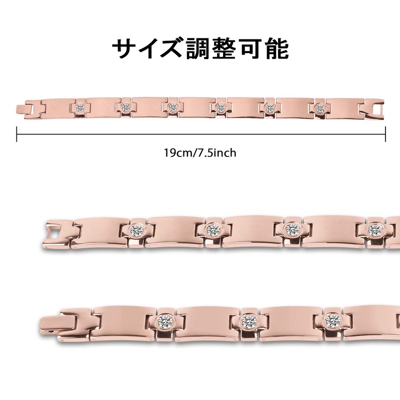 Germanium Women's Men's Bracelet, Bangle Accessory, Static Removal, Magnetic Purity,