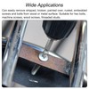 uxcell Damaged Screw Tap Extractor, 0# Chrome Plated High Speed