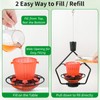 Gomazonle Retractable Hummingbird Feeder, 19oz Top-Fill Wide Mouth with Height