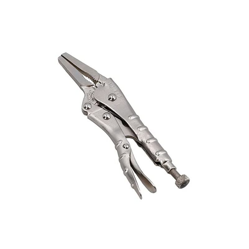 6.5” (165mm) Long Nose Straight Locking Pliers Mole Grips with
