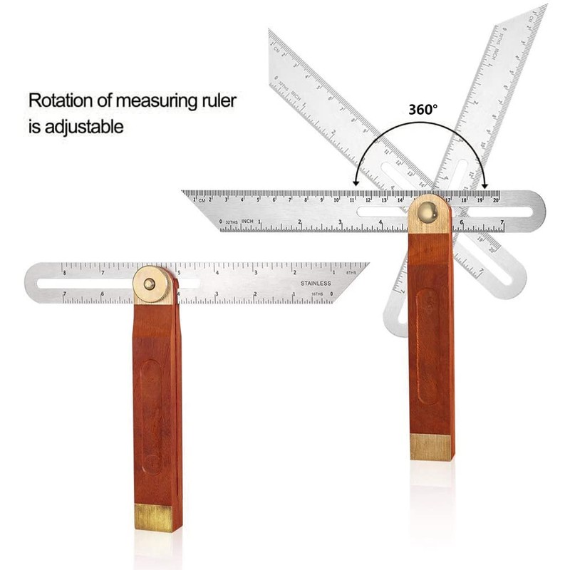 Adjustable Carpentry Square Bevel Gauge, T Bevel Angle Finder Craft