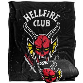 Stranger Things HELLFIRE CLUB LOGO Silky Touch Super Soft Throw Blanket 152 x 127 cm