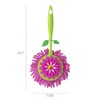 VIGAR Flower Power Microfiber Duster with Comfortable Non-Slip Handle, Detachable