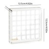 Acrylic Box, 36 Compartments Magnetic Shell Display Case, Clear Shell