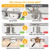 Unicozin Bathroom Light Fixtures, 4 Light Vanity Lights for Bathroom,
