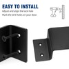 Aynaxcol Trailer Brackets, 4 Pack, Black, Carbon Steel, Floor Mount,