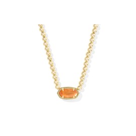 Kendra Scott Womens Elisa Beaded Necklace Gold Papaya Mother Of Pearl One Size One Size