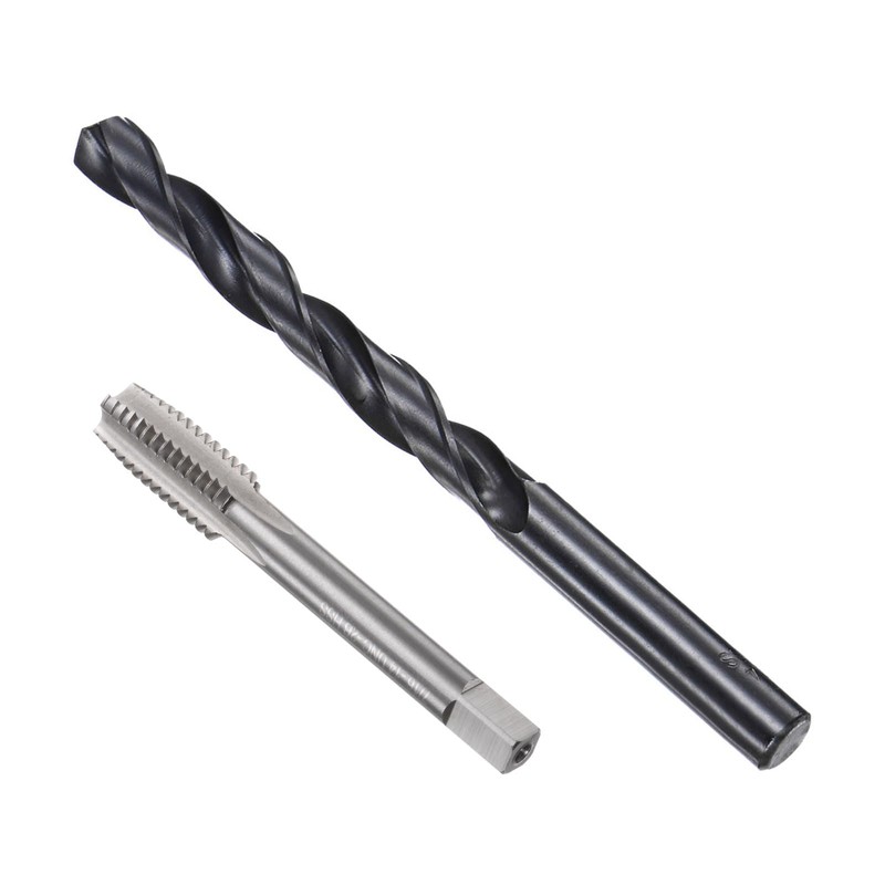 sourcing map Tap and Drill Bit Set, 7/16-14 UNC Thread