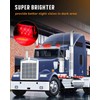 cciyu 8x Red Light LED Trailer Marker Light w/Chrome Bezel