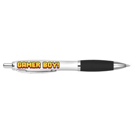 DV DESIGN 1 x Gaming Black Pen - Gamer Boy Video Game Retro Kids Hobby Fan Team Sport Lover Joke Stationary School Equipment Friend Men Girls #81147